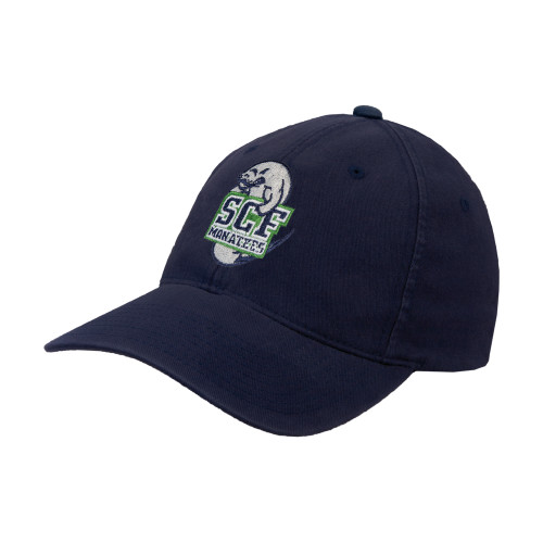  Navy Flexfit Structured Low Profile Hat - SCF Manatees