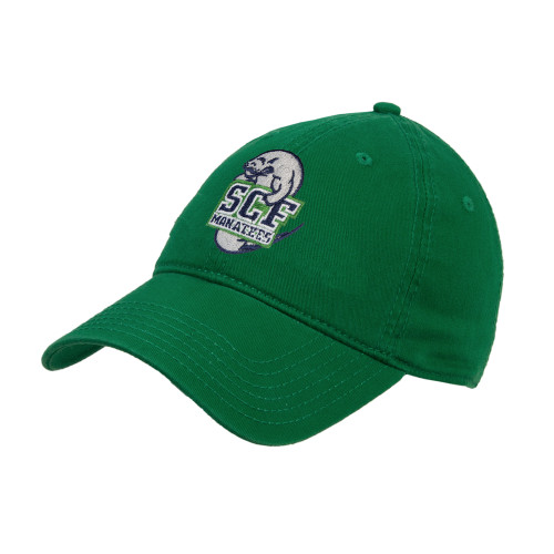 Kelly Green Unstructured Adjustable Low Profile Hat - SCF Manatees