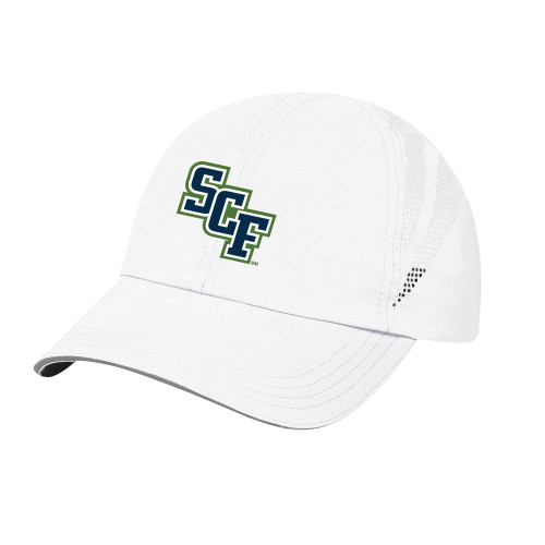  Womens White Performance Cap - SCF