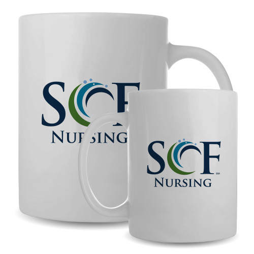  Full Color White Mug 15oz - SCF - Nursing