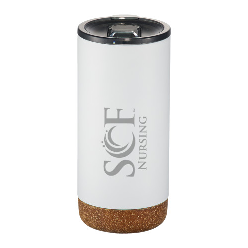  Valhalla Vacuum Insulated White Tumbler 16oz - SCF - Nursing Engraved