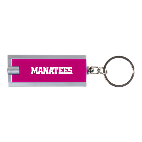  Turbo Pink Flashlight Key Holder - Manatees