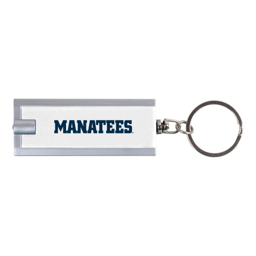  Turbo White Flashlight Key Holder - Manatees