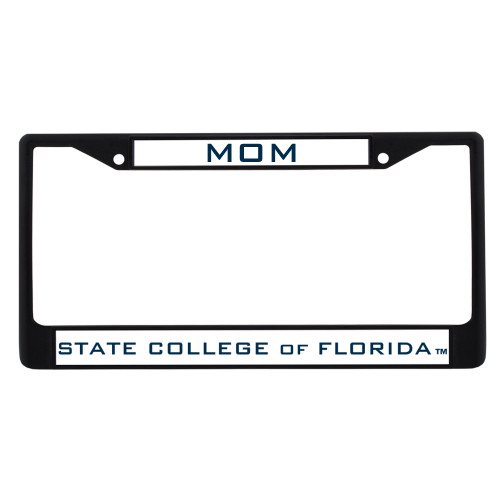  Mom Metal License Plate Frame in Black - Mom