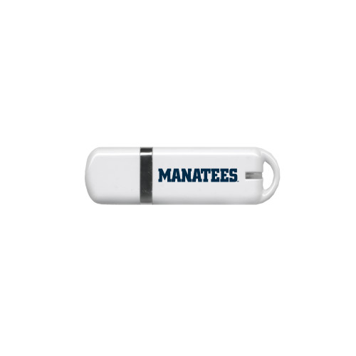  USB White Pen Drive 4G - Manatees