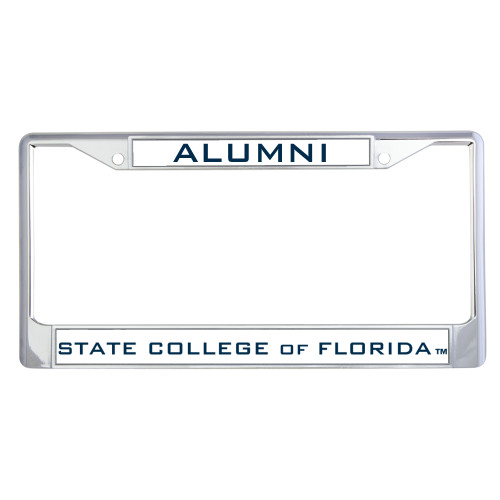  Alumni Metal License Plate Frame in Chrome - Alumni