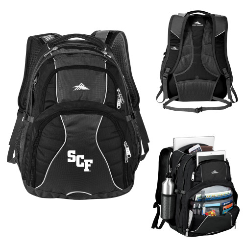 State College of Florida High Sierra Black Swerve Computer Backpack