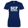 Thumbnail image for  Next Level Womens Navy Boyfriend Tee