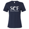 Thumbnail image for  Bella + Canvas Womens Navy Relaxed Cotton T Shirt