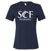 Thumbnail image for  Bella + Canvas Womens Navy Relaxed Cotton T Shirt