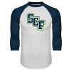 Thumbnail image for  White/Navy Raglan Baseball T Shirt