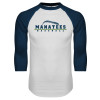 Thumbnail image for  White/Navy Raglan Baseball T Shirt