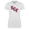 Thumbnail image for  Next Level Womens White Boyfriend Tee