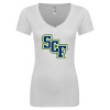 Thumbnail image for  Next Level Womens White Ideal V Tee