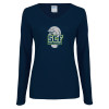Thumbnail image for  Womens Navy Long Sleeve V Neck Tee