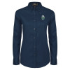 Thumbnail image for  Womens Navy Twill Button Down Long Sleeve 