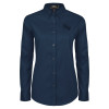 Thumbnail image for  Womens Navy Twill Button Down Long Sleeve 