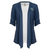 Thumbnail image for  Womens Navy Drape Front Cardigan Sweater 