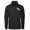 Thumbnail image for  Black Slub Fleece 1/4 Zip Pullover