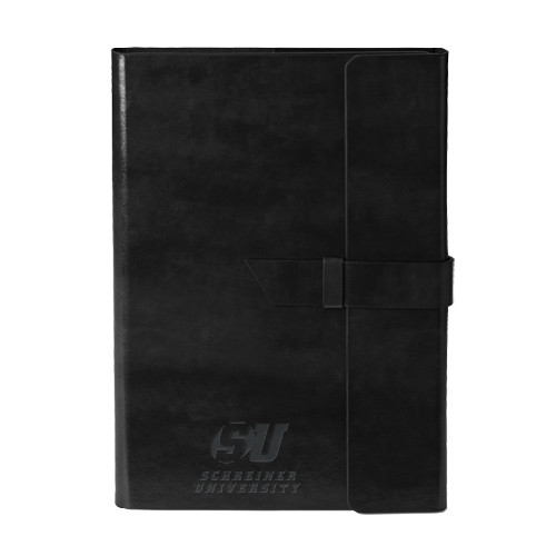  Fabrizio Black Portfolio w/Loop Closure - Official Logo Engrave