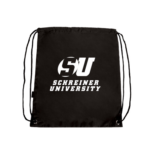  Black Drawstring Backpack - Official Logo