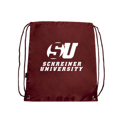  Maroon Drawstring Backpack - Official Logo