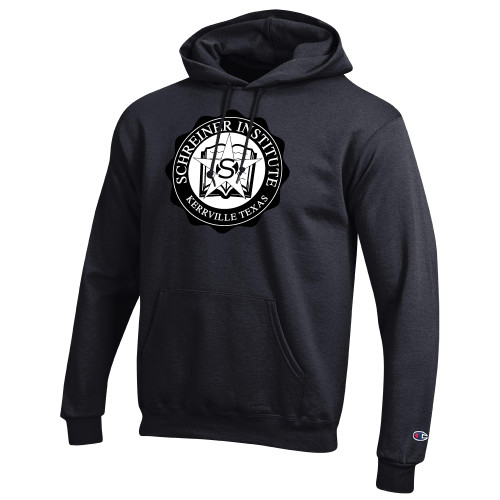  Champion Black Fleece Hoodie - Vintage SI Logo