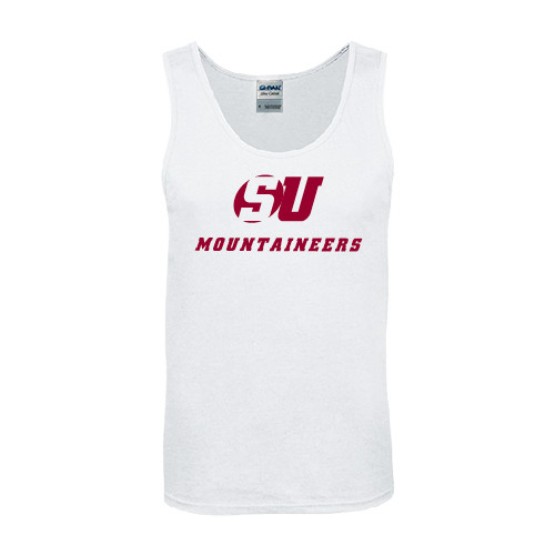  White Tank Top - SU Mountaineers