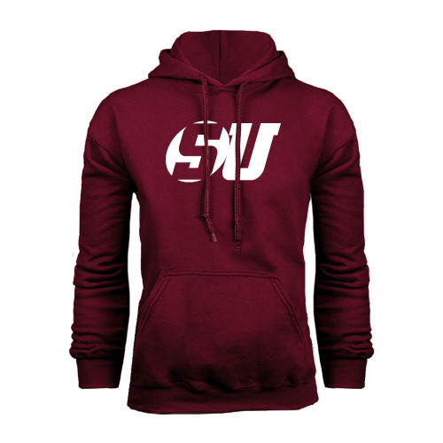  Maroon Fleece Hoodie - SU
