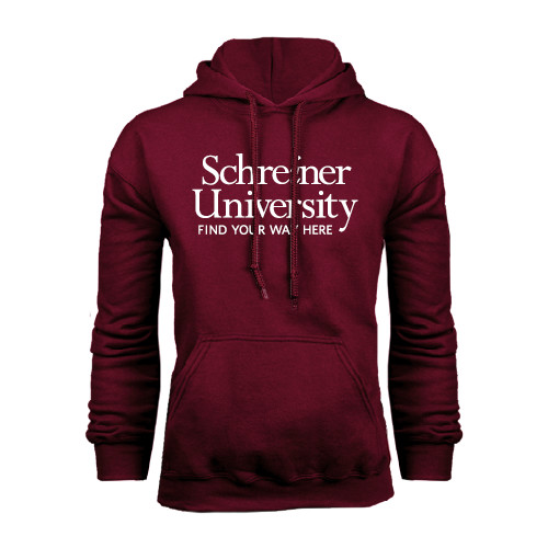  Maroon Fleece Hoodie - University Mark