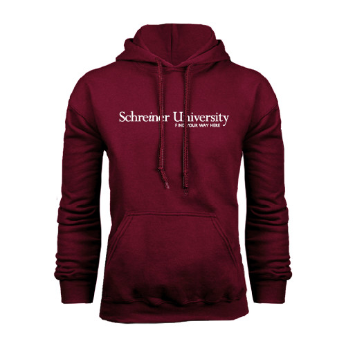  Maroon Fleece Hoodie - University Wordmark