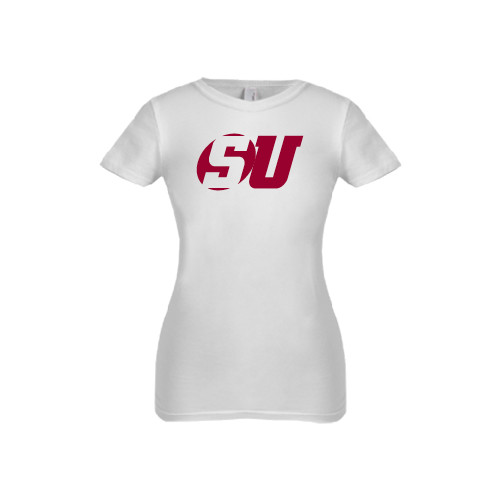  Next Level Girls White Fashion Fit T Shirt - SU
