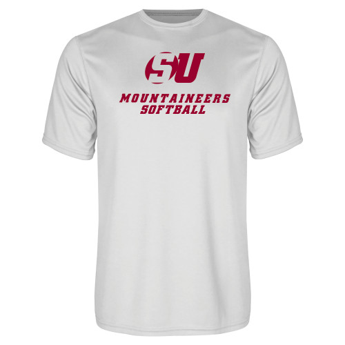  White Performance Tee - Softball