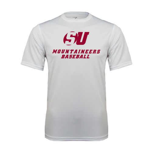  White Performance Tee - Baseball
