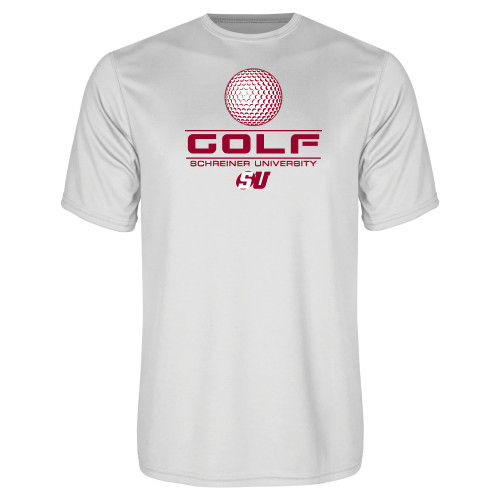  White Performance Tee - Golf Design