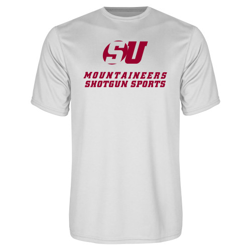  White Performance Tee - Shotgun Sports