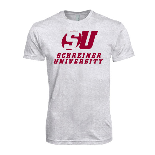  Next Level Heather White Triblend Tee - Official Logo