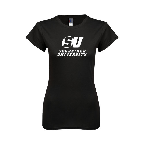  Next Level Womens Black Boyfriend Tee - Official Logo