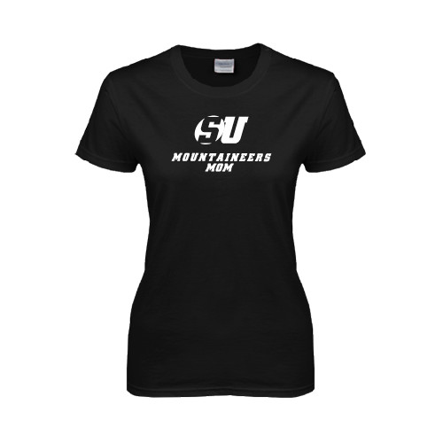  Womens Black Short Sleeve Tee - Mom