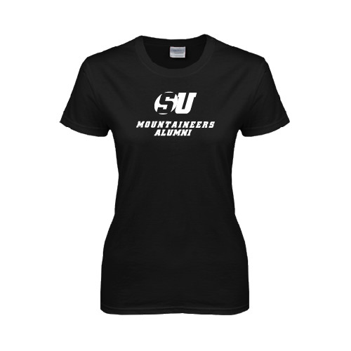  Womens Black Short Sleeve Tee - Alumni