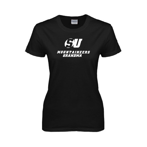  Womens Black Short Sleeve Tee - Grandma