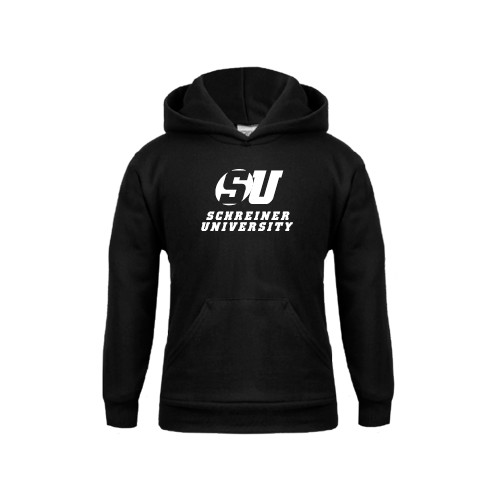  Youth Black Fleece Hoodie - Official Logo