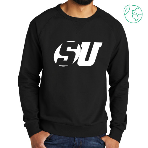 Allmade Black Organic French Terry Crewneck Sweatshirt - SU