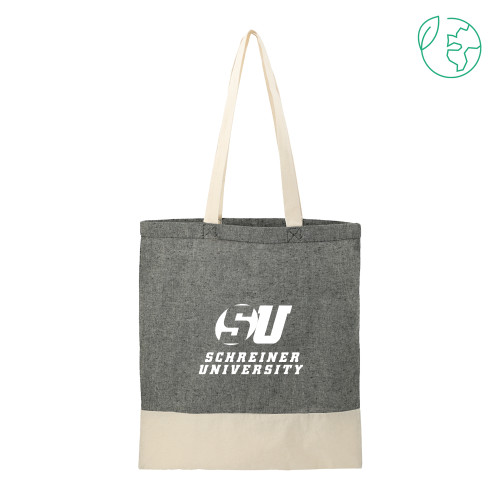  Split Recycled Black Cotton Twill Convention Tote - Official Logo