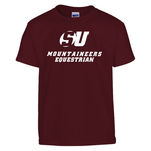  Youth Maroon T Shirt - Equestrian