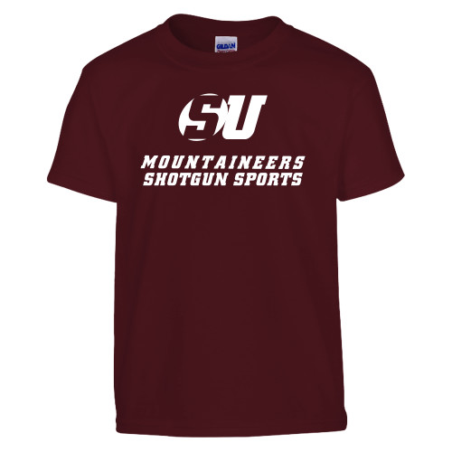 Youth Maroon T Shirt - Shotgun Sports