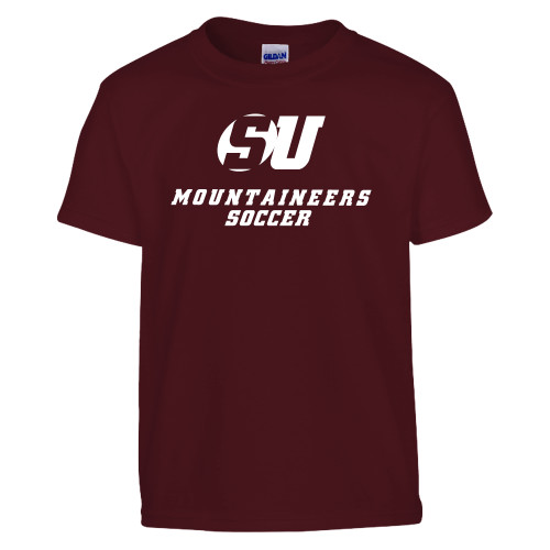  Youth Maroon T Shirt - Soccer