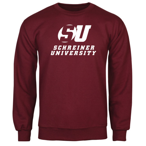  Maroon Fleece Crew - Official Logo
