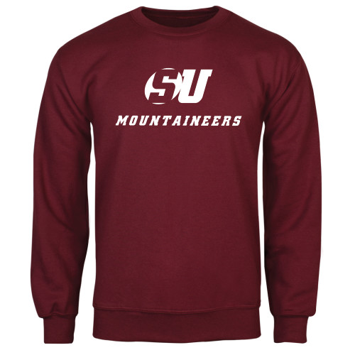  Maroon Fleece Crew - SU Mountaineers