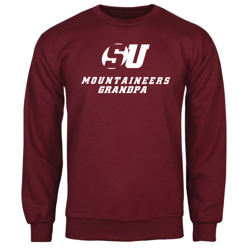  Maroon Fleece Crew - Grandpa